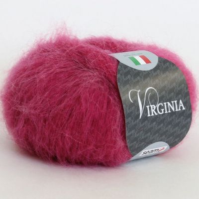 Пряжа SEAM VIRGINIA ( 30 фуксия) Состав: 30% мохер 40% акрил 30% нейлон; 25г/225м