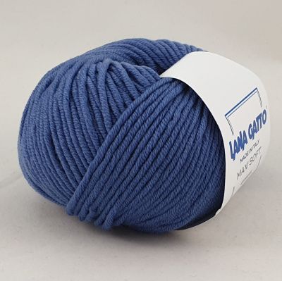 Lana Gatto Maxi Soft (10173 св джинс) 100% меринос экстрафайн 50 г/90 м